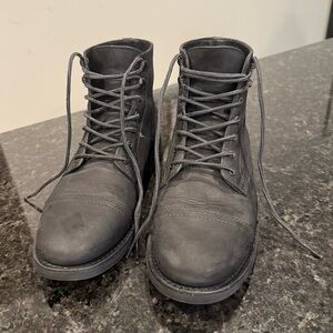 Thursday Boot Company Matte Black Captain Lace-Up Boots - Size 8 (Men’s US)